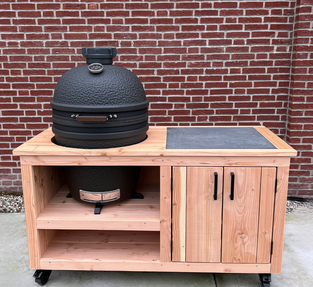 Buitenkeuken Douglas opbergkast met Keramische tegel - Lengte 150 cm - Afbeelding 3